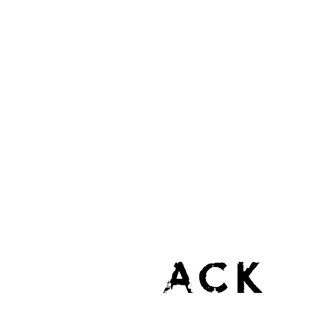 abstract black and white image letterforms