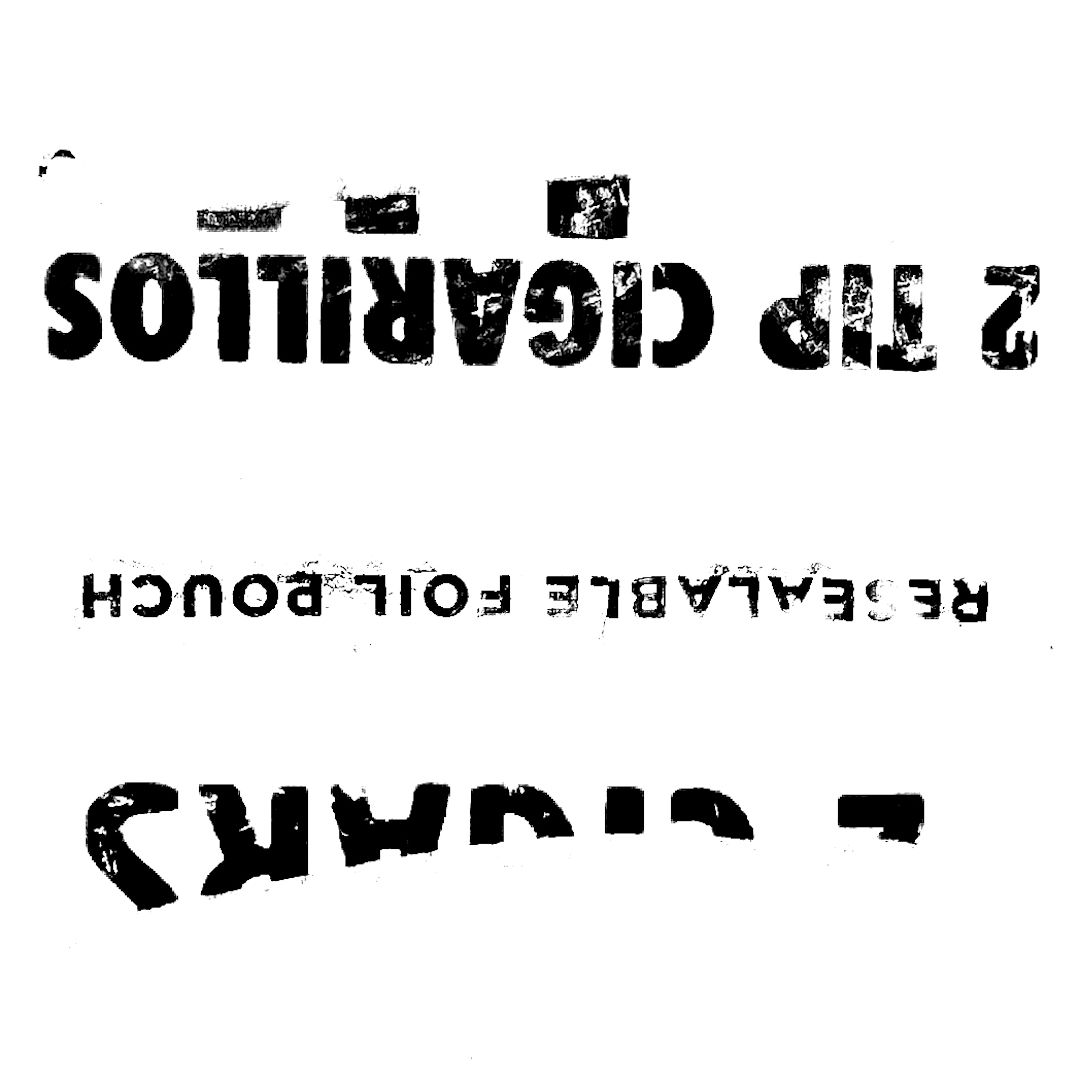 abstract black and white image letterforms
