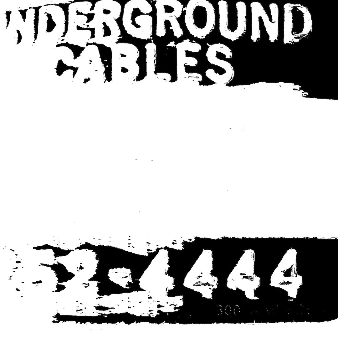abstract black and white image letterforms