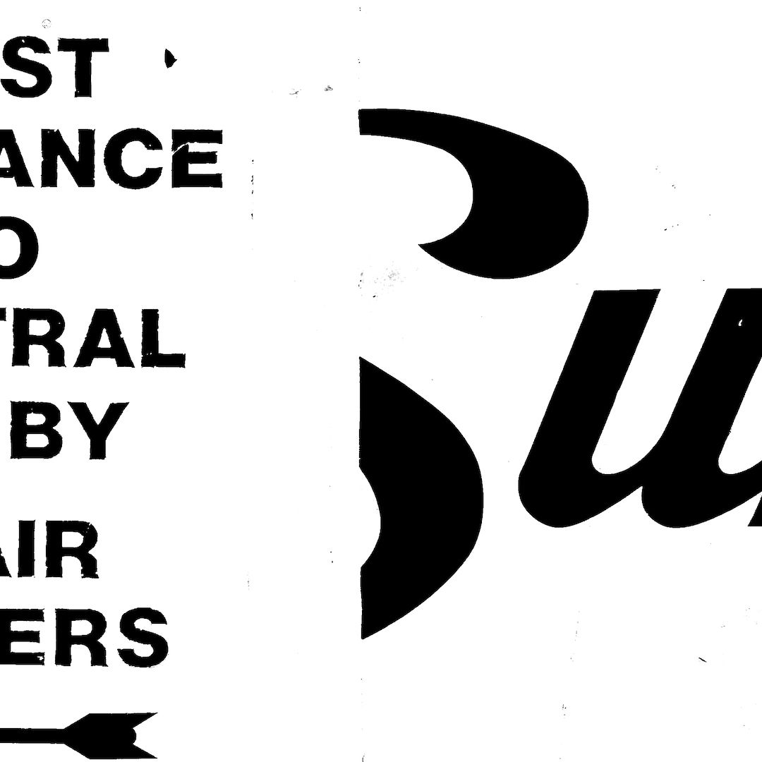 abstract black and white image letterforms