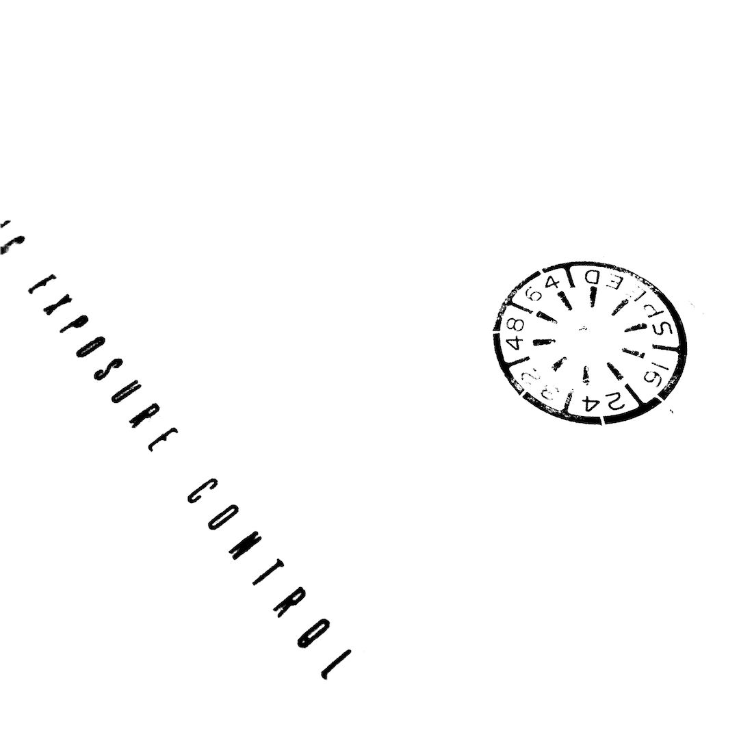 abstract black and white image letterforms