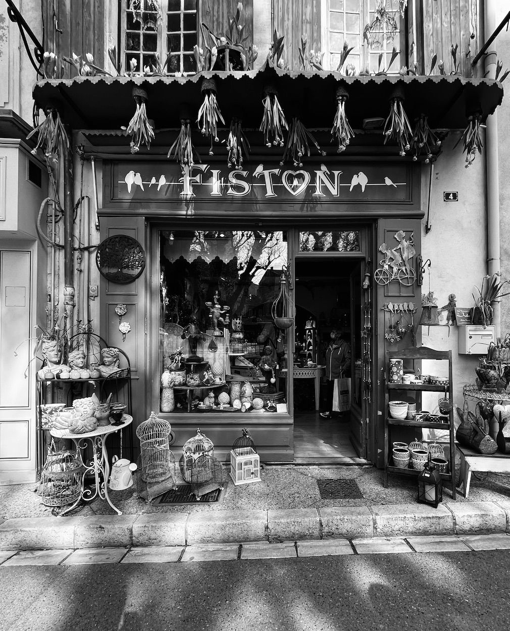 photograph of a doorway, France