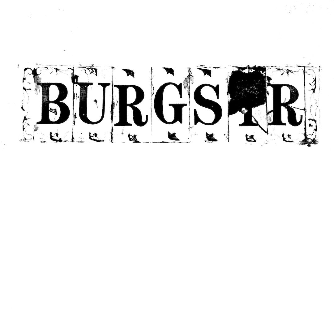 abstract black and white image letterforms