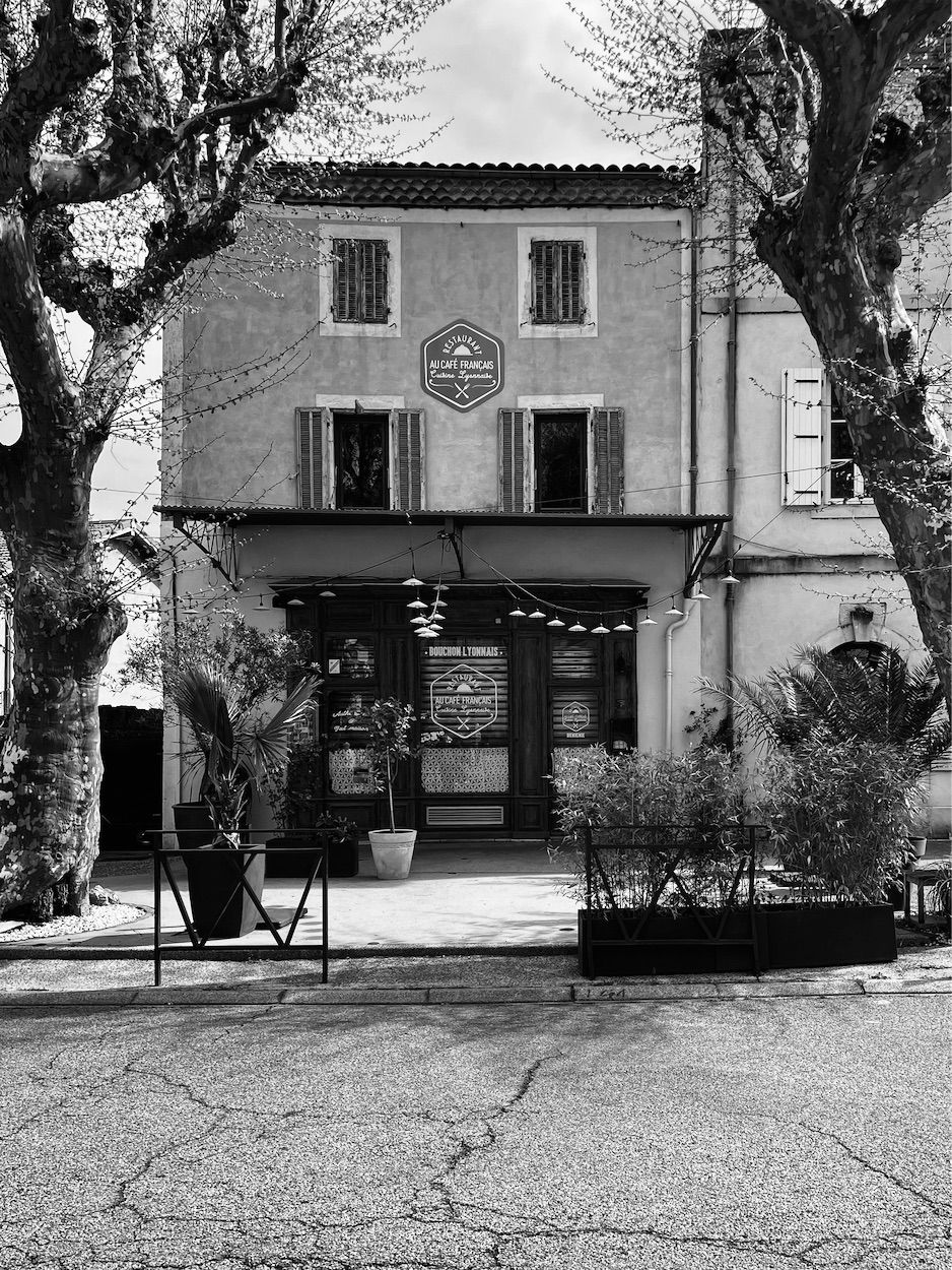 photograph of a doorway, France