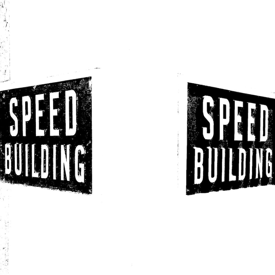 abstract black and white image letterforms