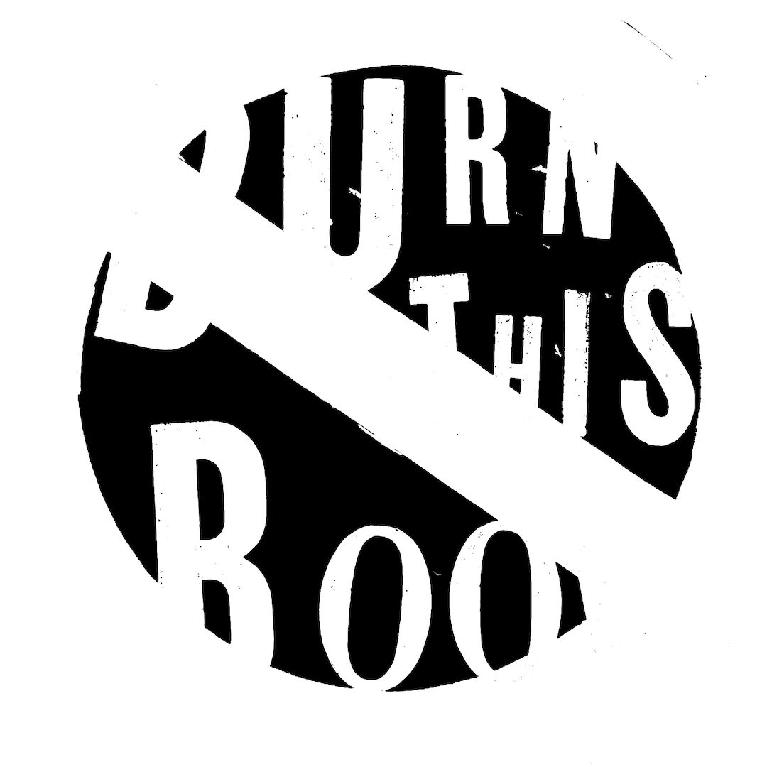 abstract black and white image letterforms
