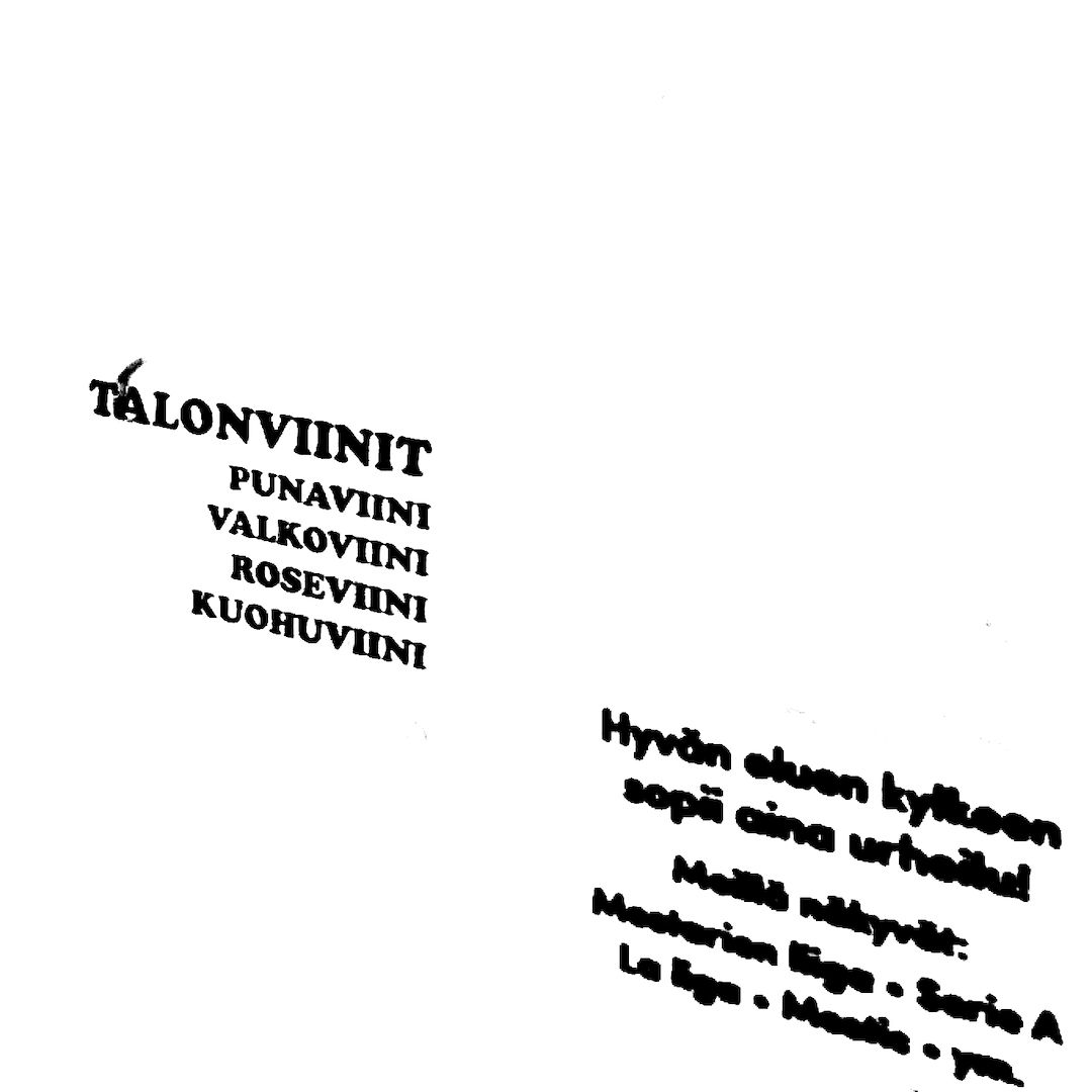 abstract black and white image letterforms