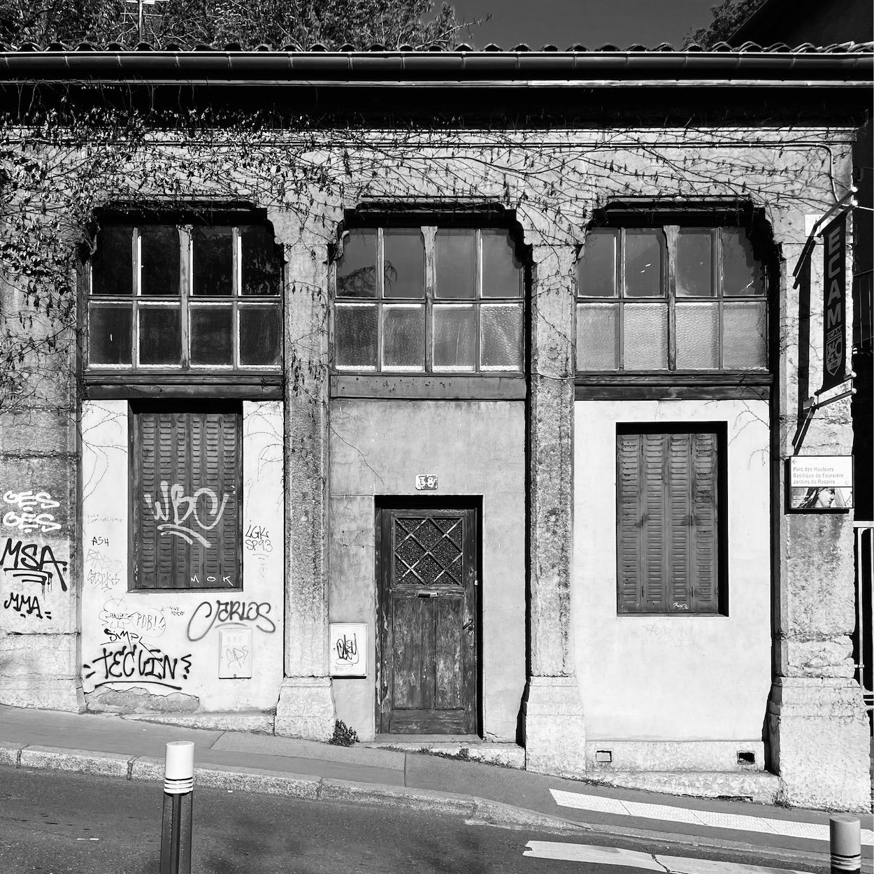 photograph of a doorway, France