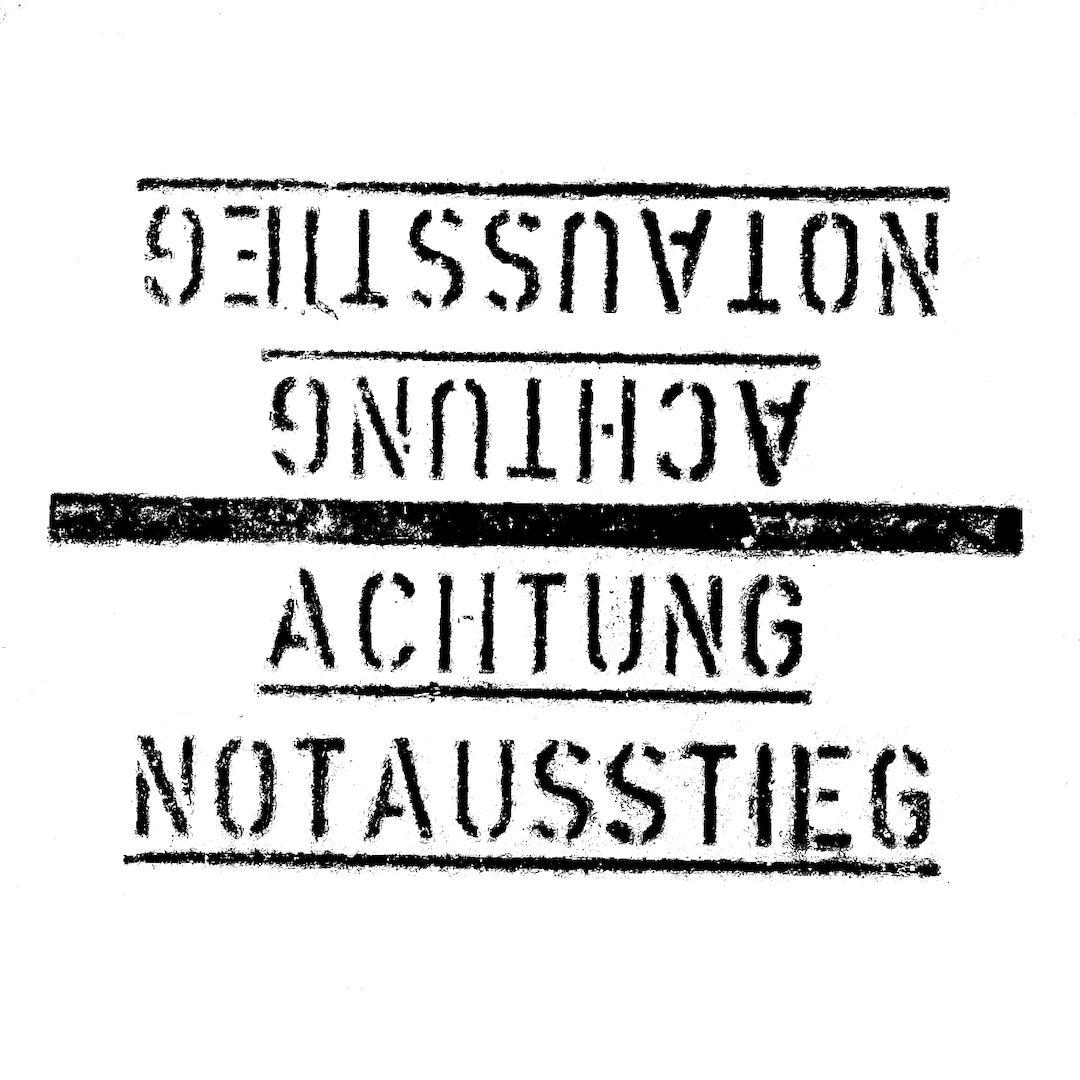 abstract black and white image letterforms