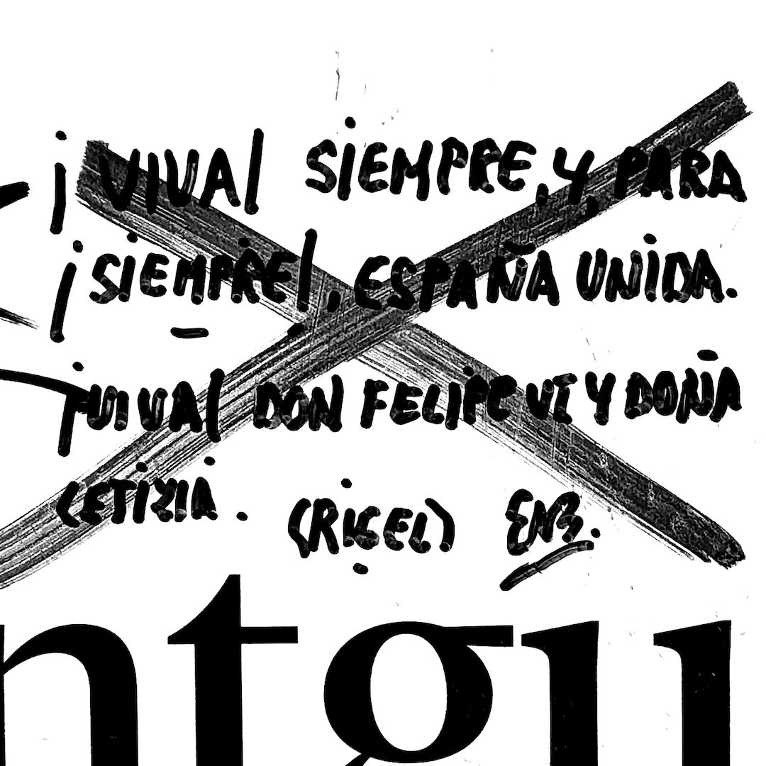 abstract black and white image letterforms