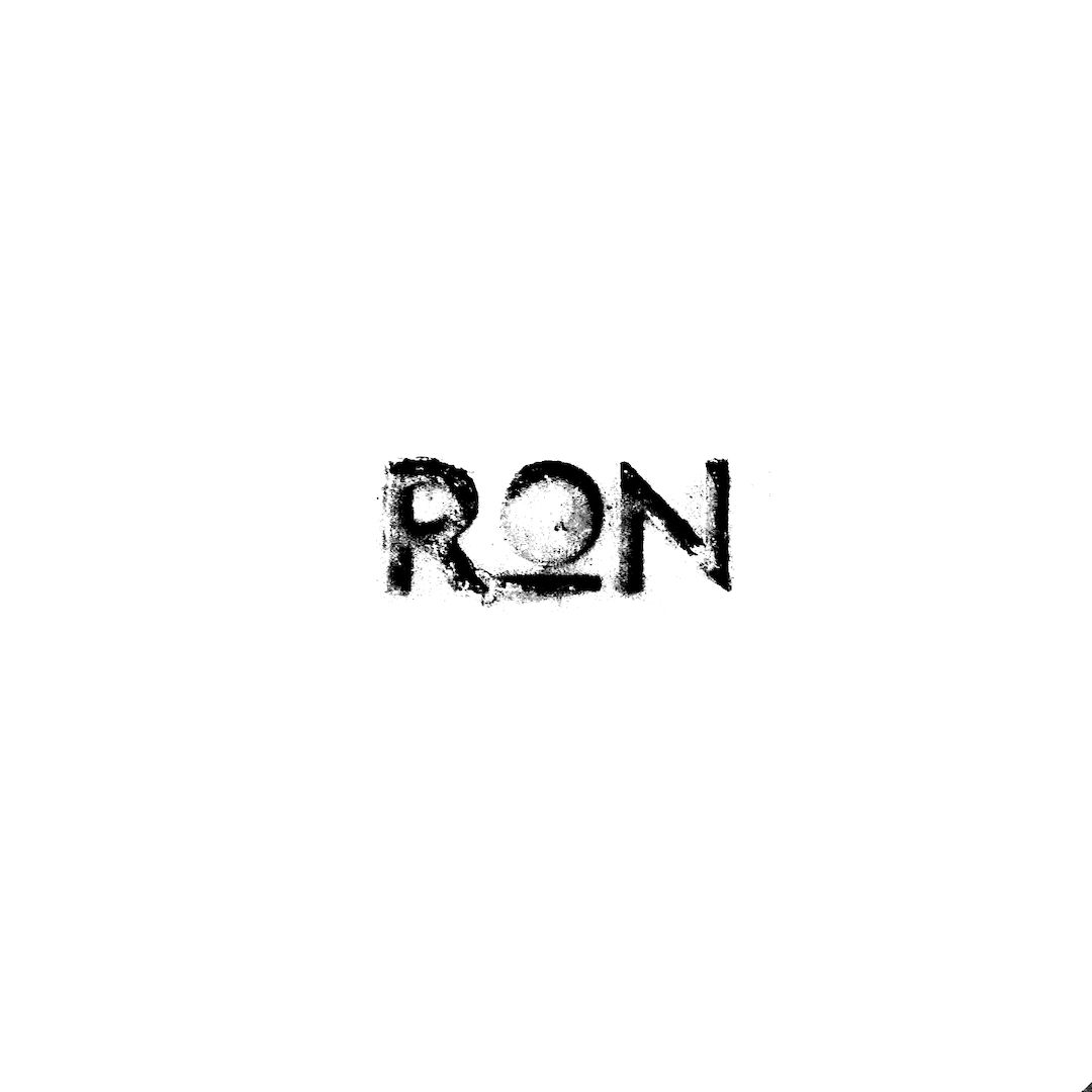 abstract black and white image letterforms