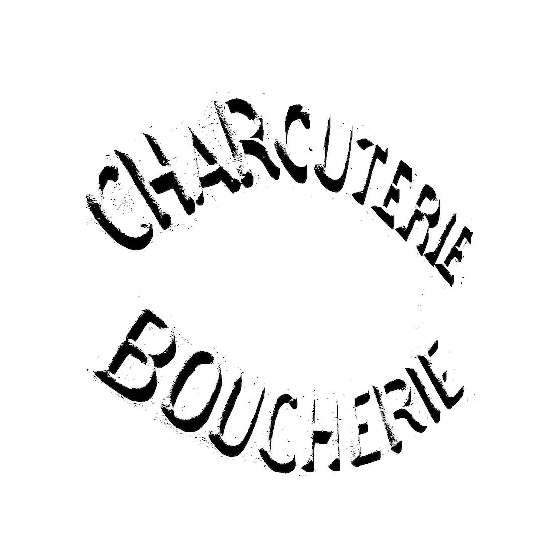 abstract black and white image letterforms