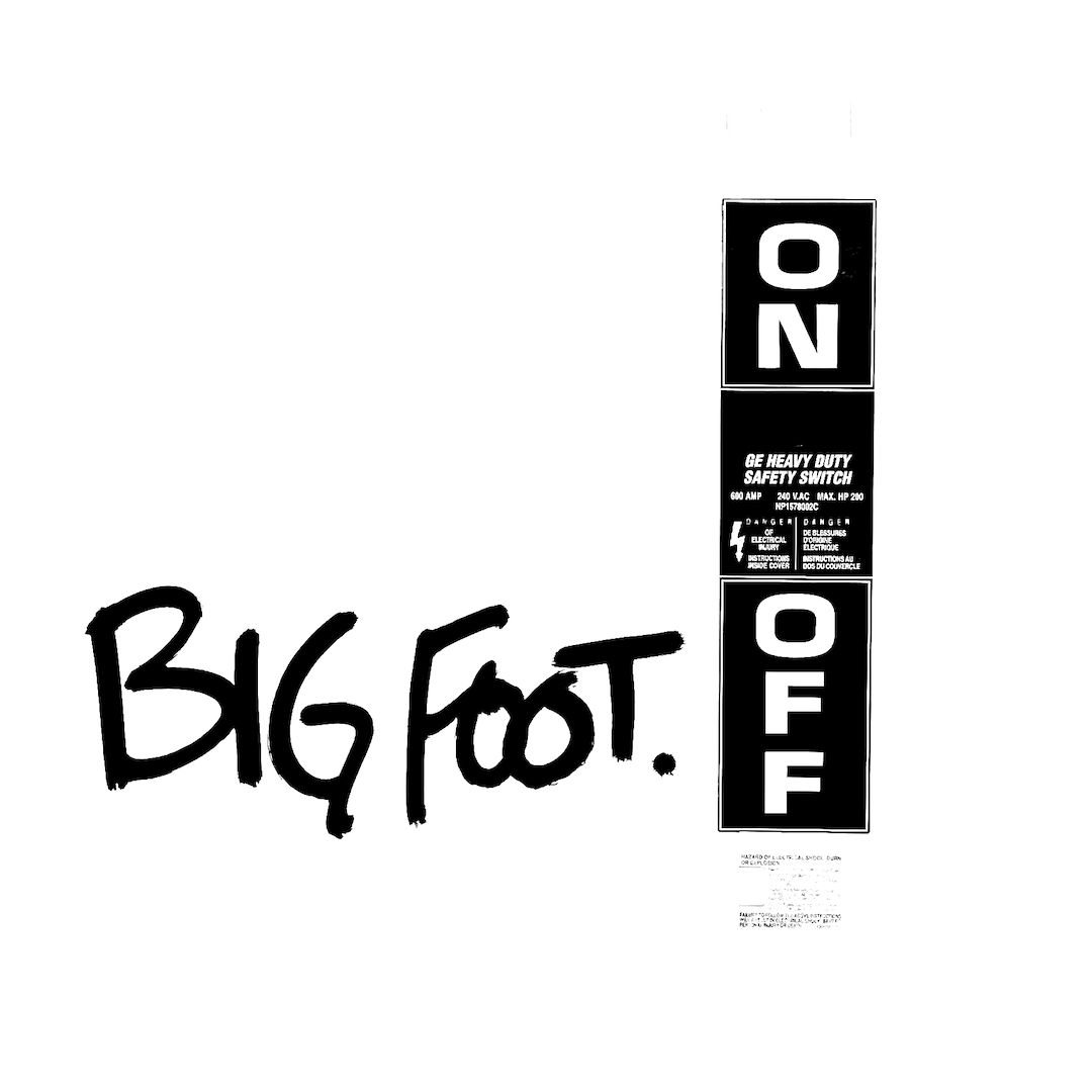 abstract black and white image letterforms