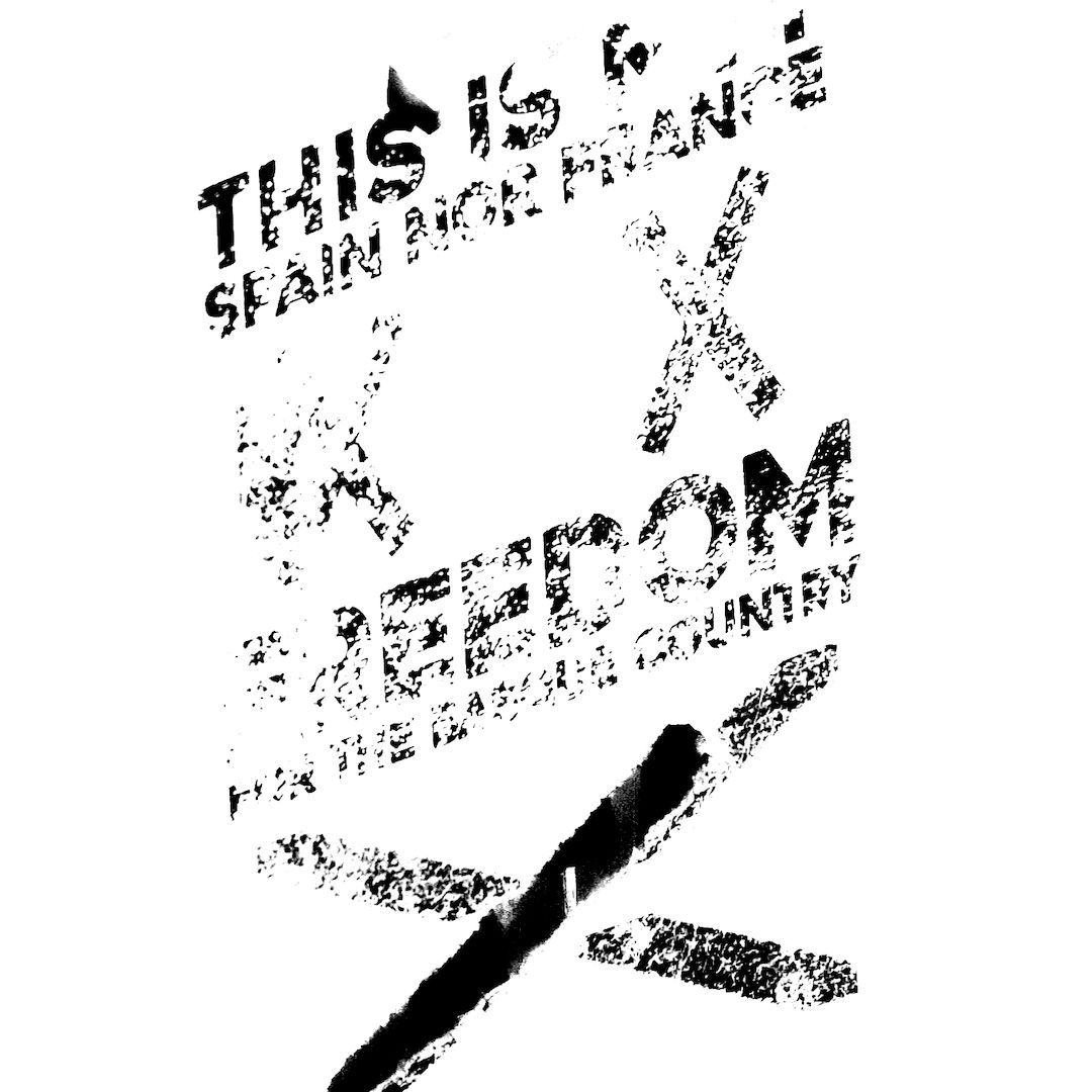 abstract black and white image letterforms