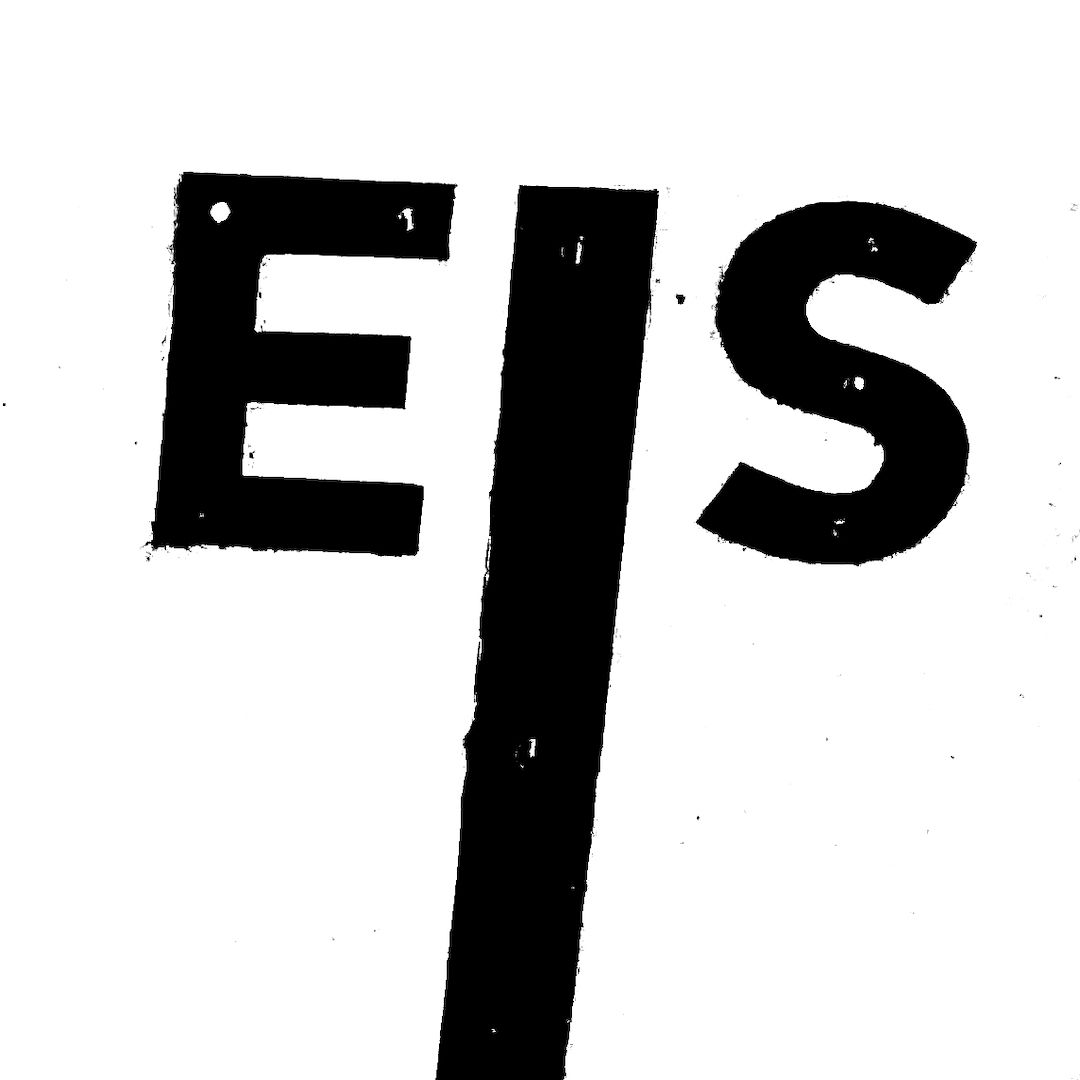 abstract black and white image letterforms