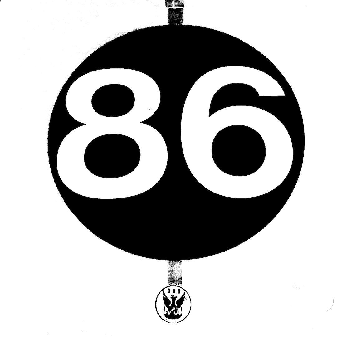 abstract black and white image letterforms