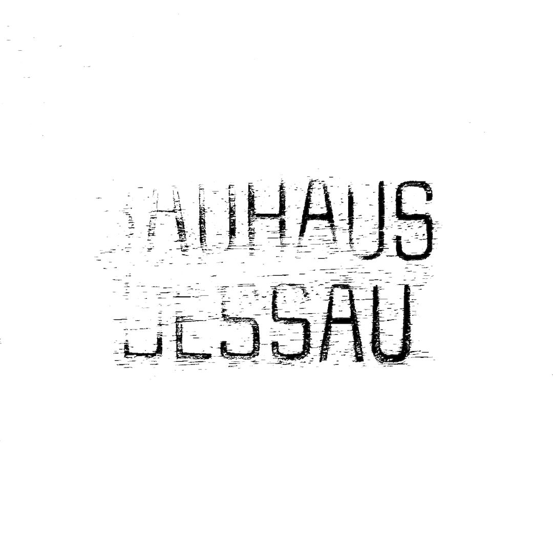 abstract black and white image letterforms