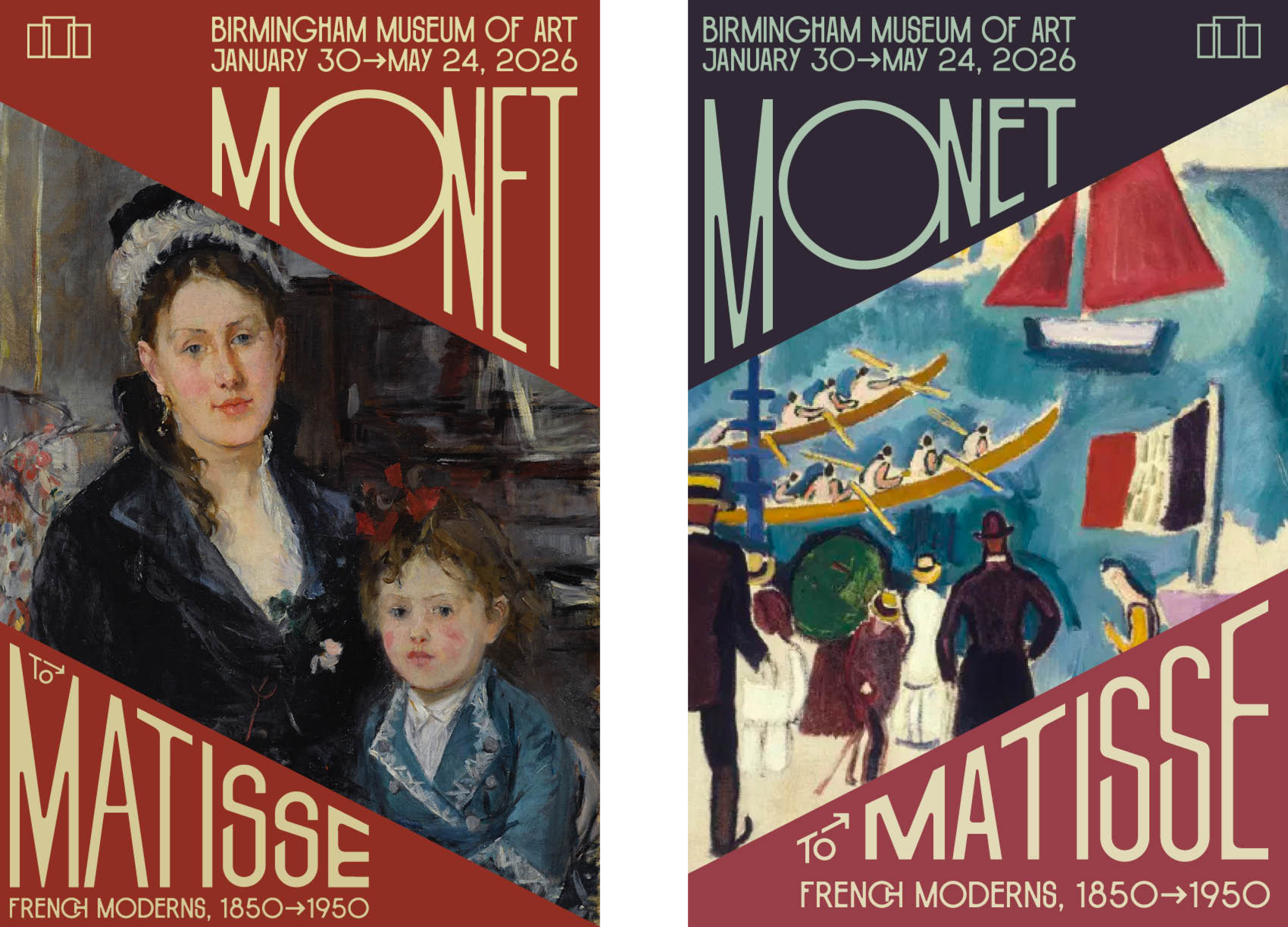 posters for an exhibition of french art