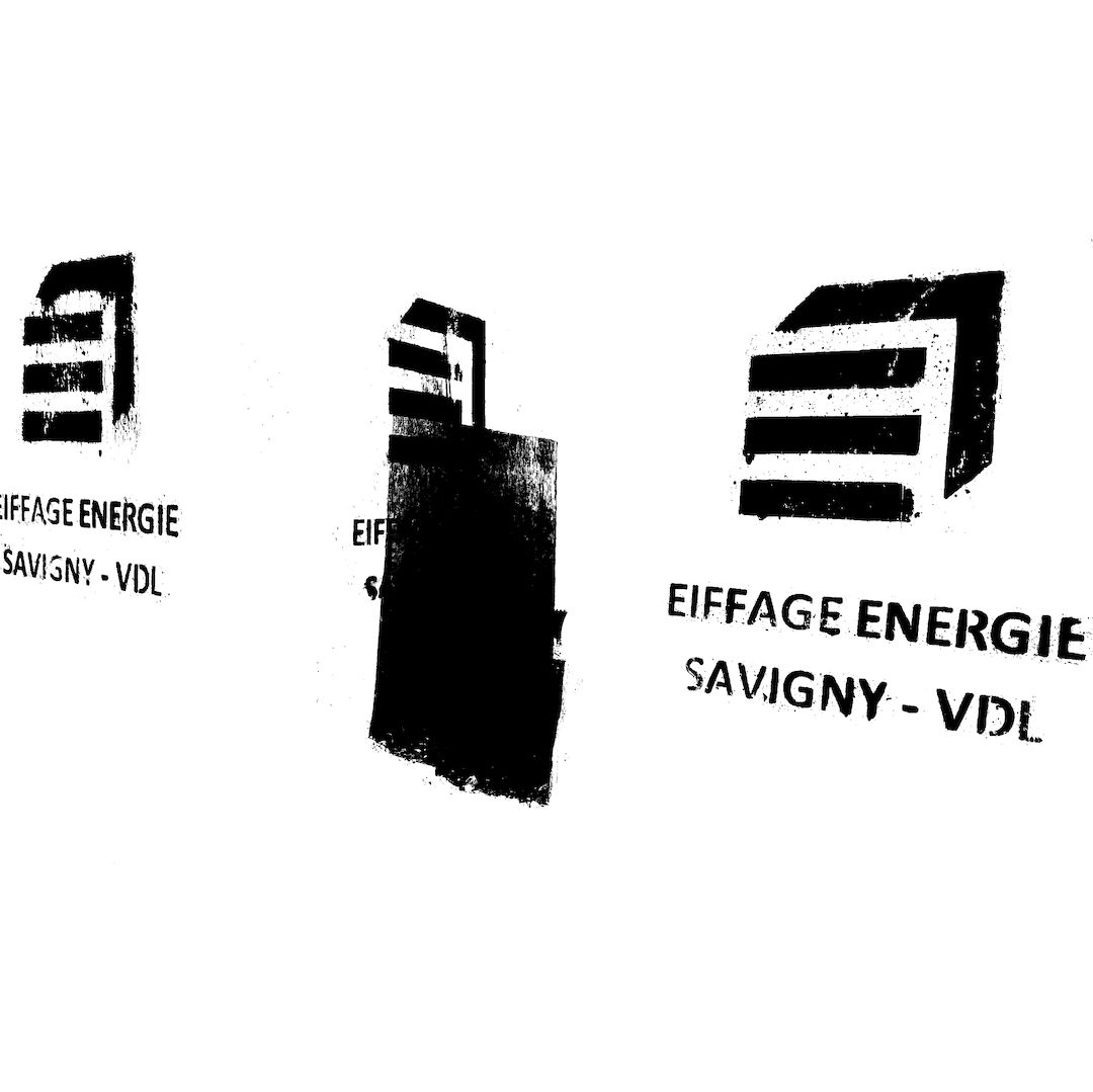 abstract black and white image letterforms