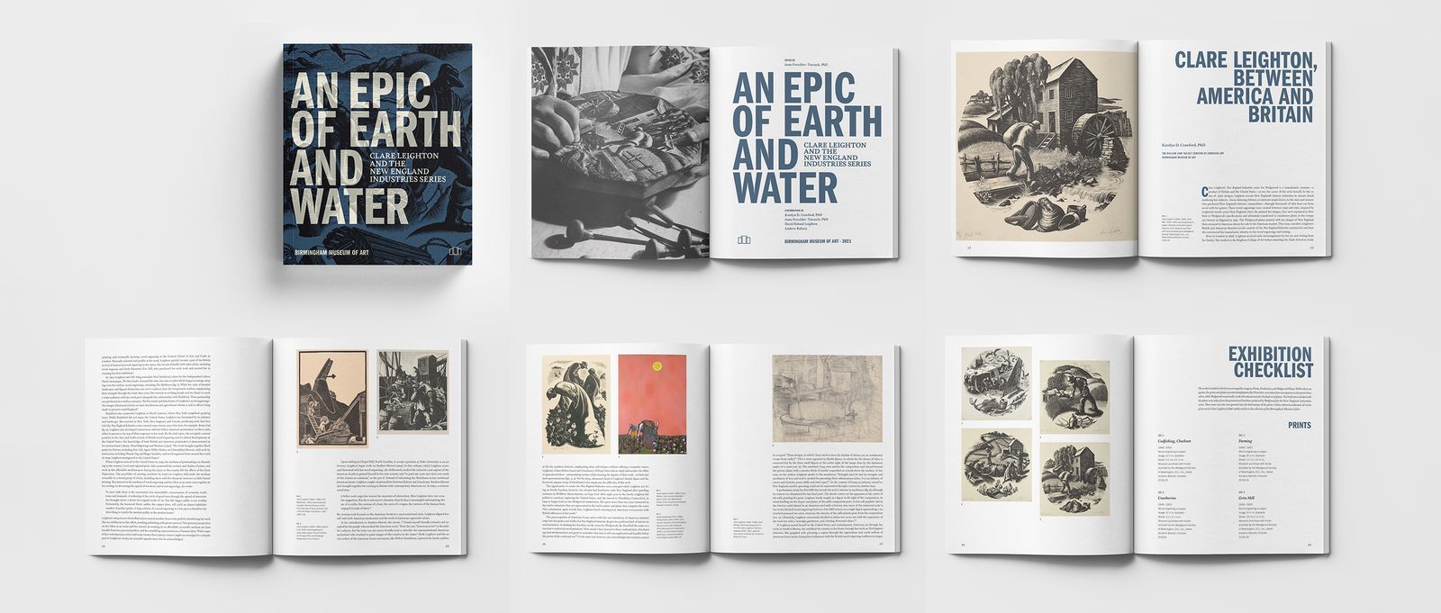 grid of open books