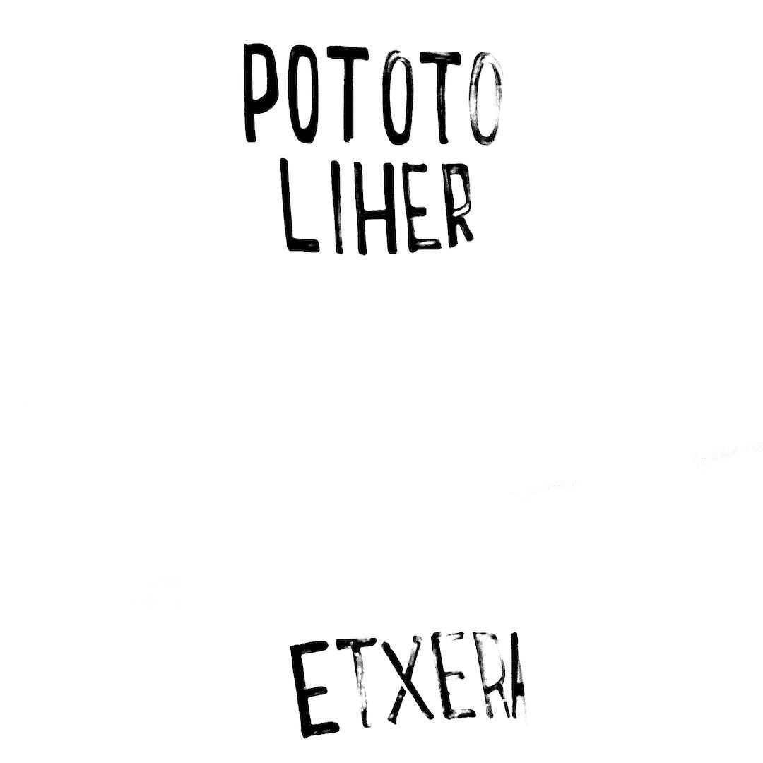 abstract black and white image letterforms