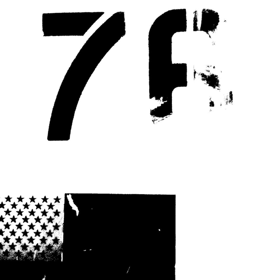 abstract black and white image letterforms