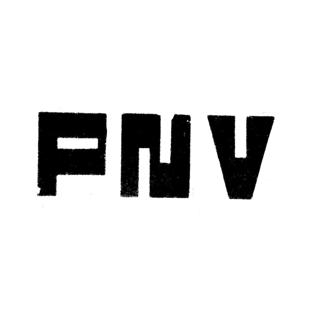 abstract black and white image letterforms