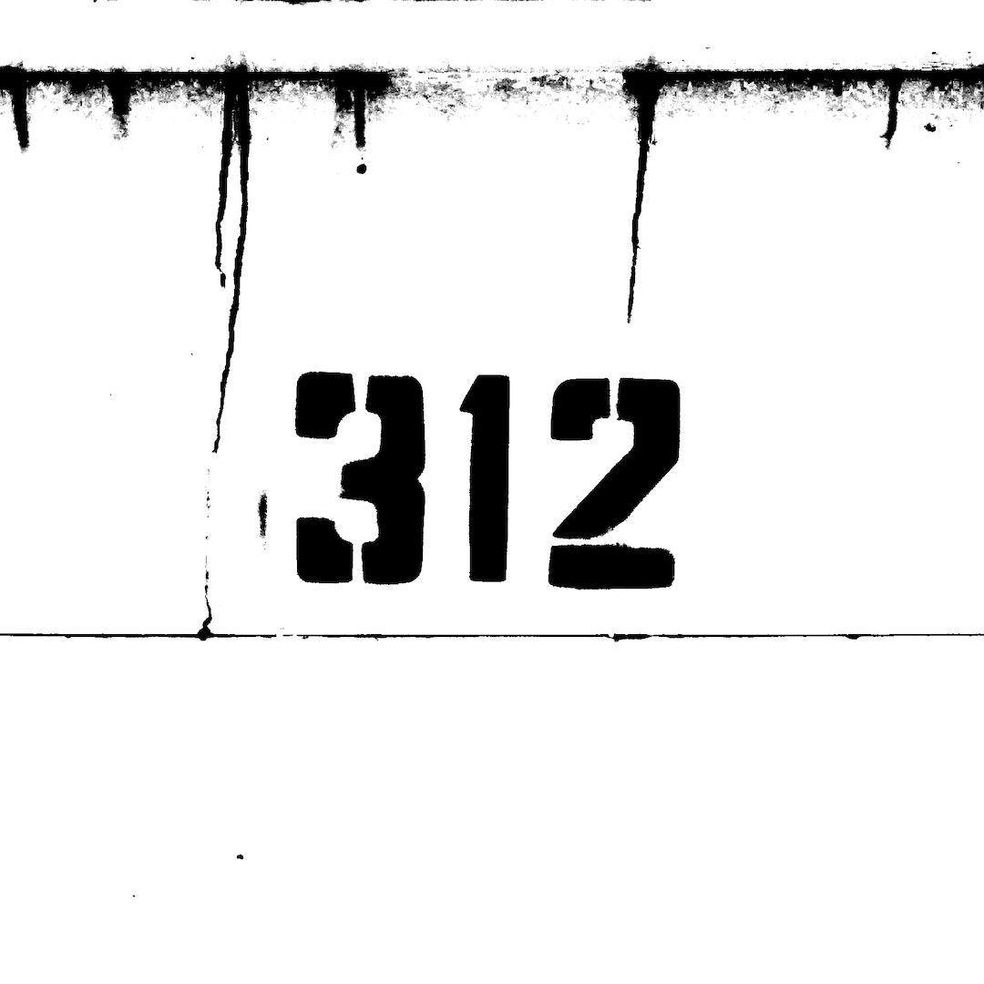 abstract black and white image letterforms