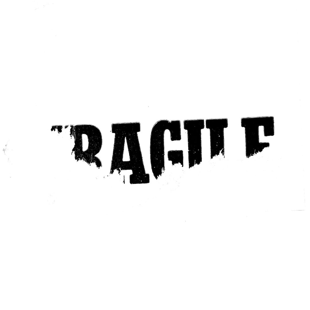 abstract black and white image letterforms