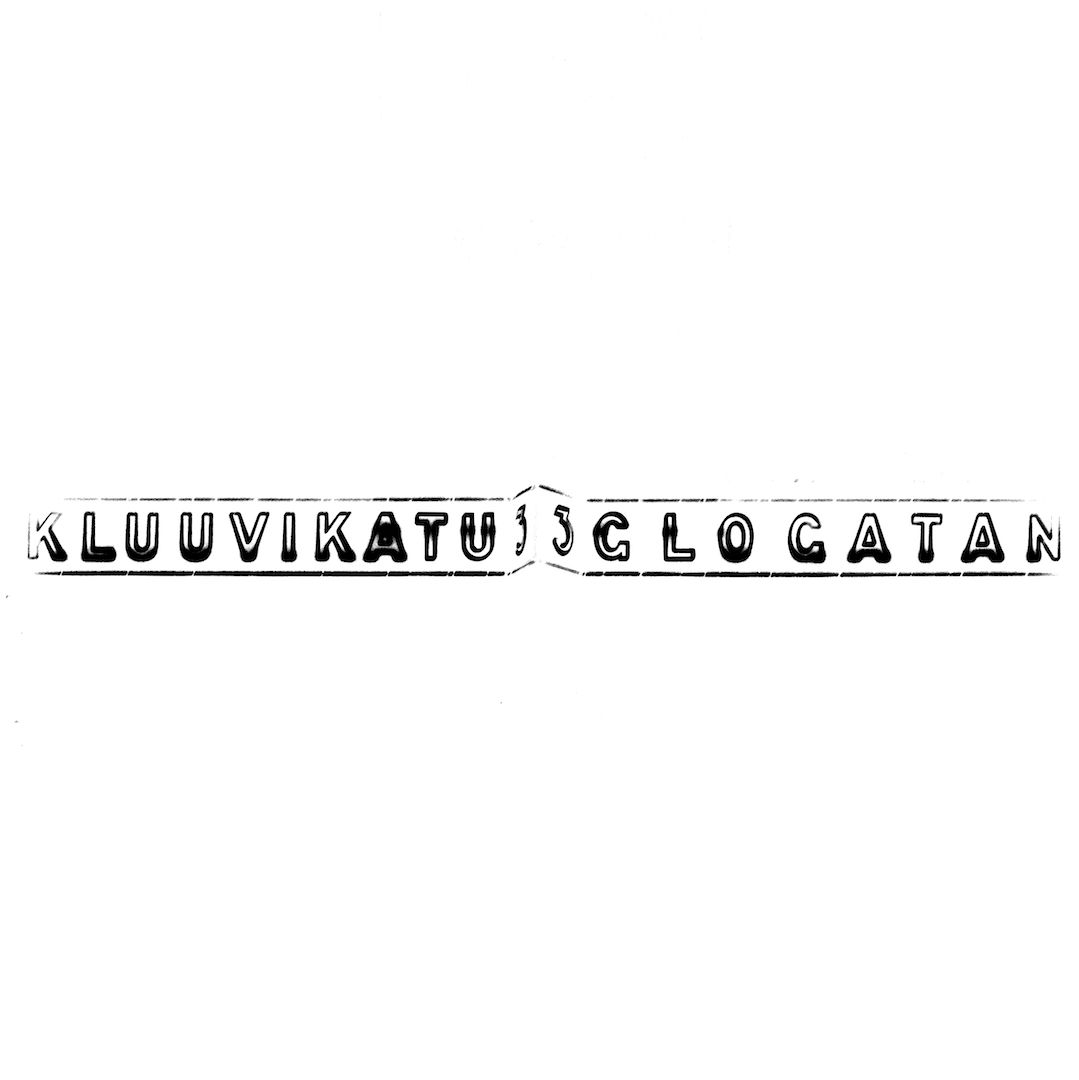 abstract black and white image letterforms