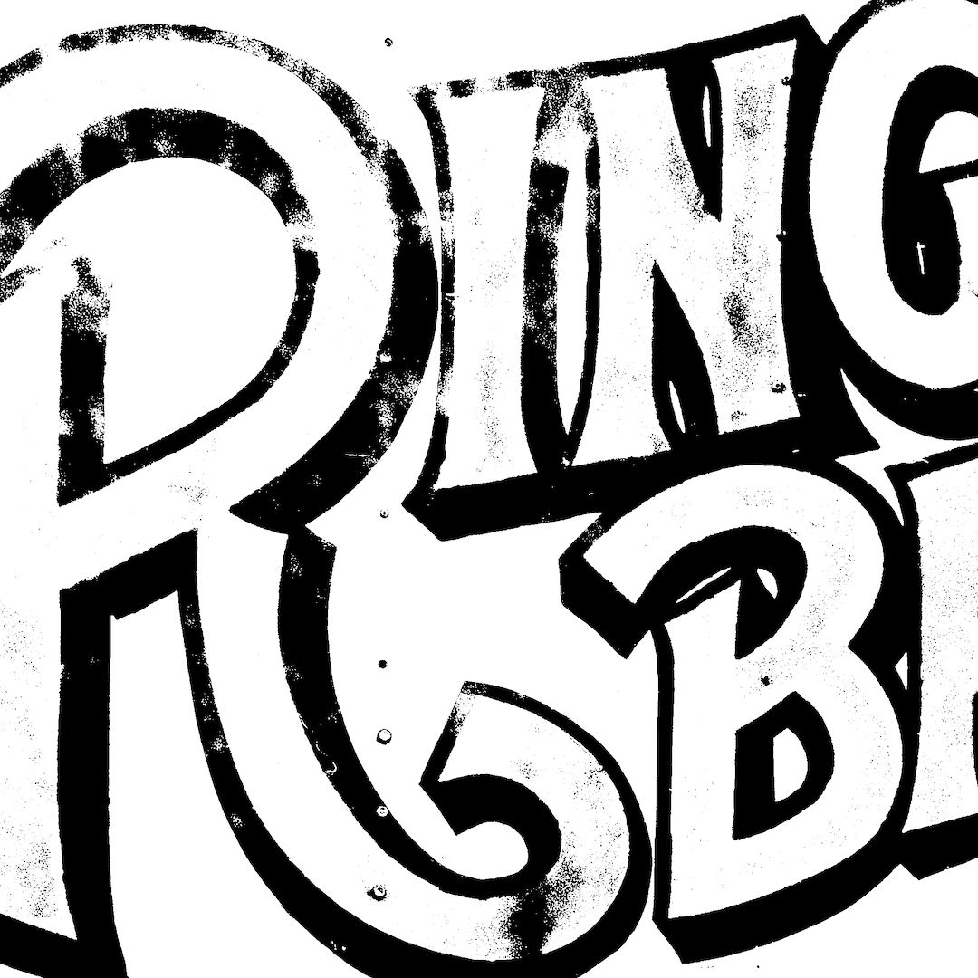 abstract black and white image letterforms