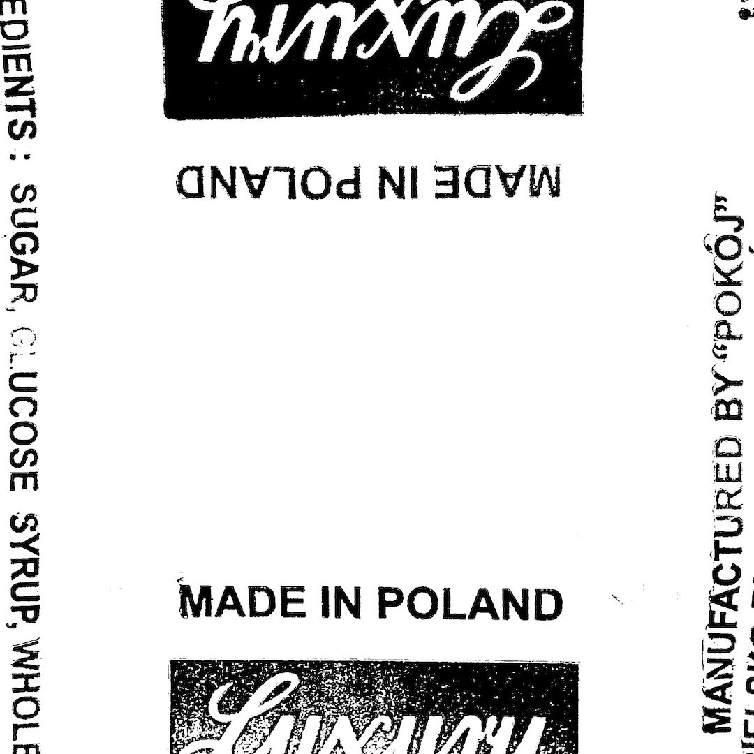 abstract black and white image letterforms