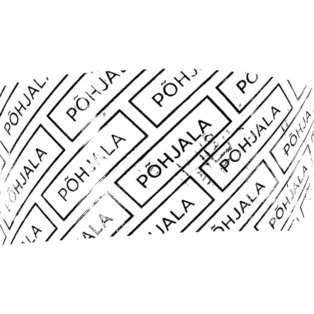 abstract black and white image letterforms