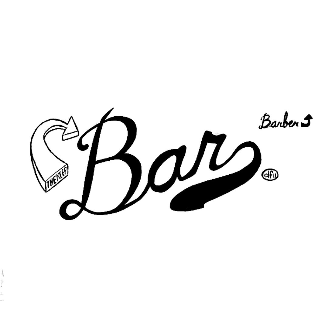 abstract black and white image letterforms
