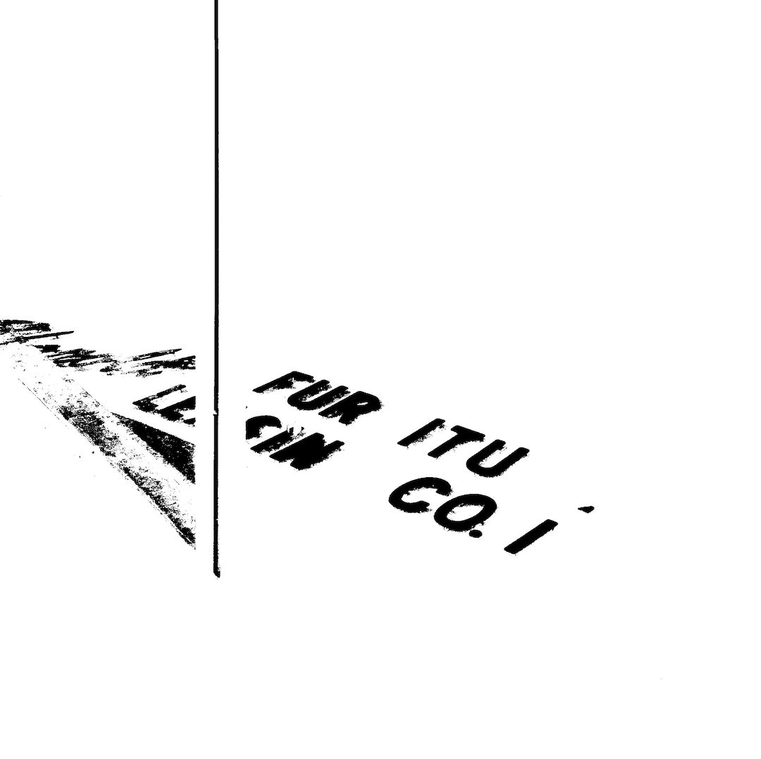 abstract black and white image letterforms