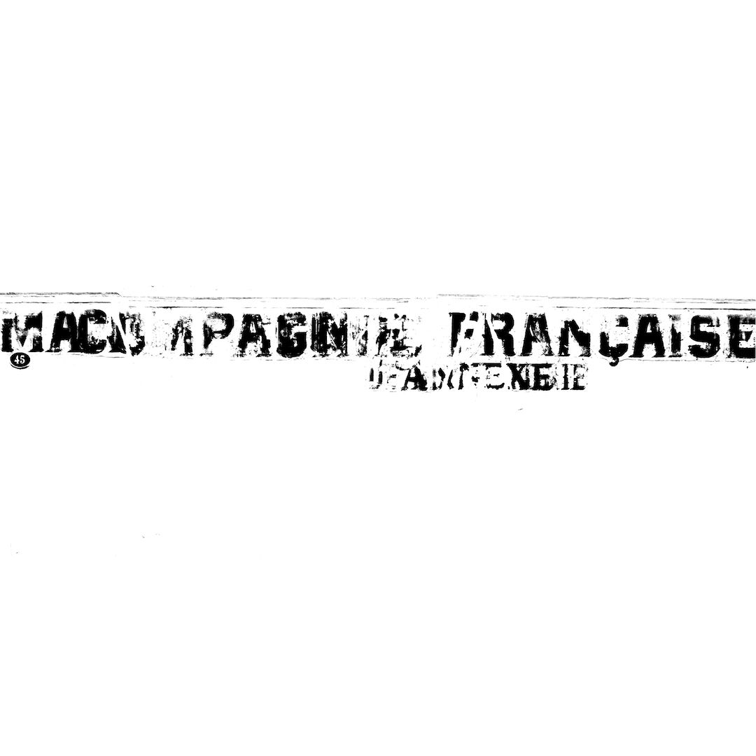 abstract black and white image letterforms