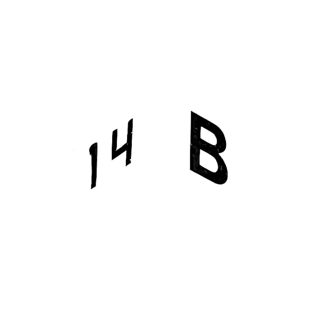 abstract black and white image letterforms