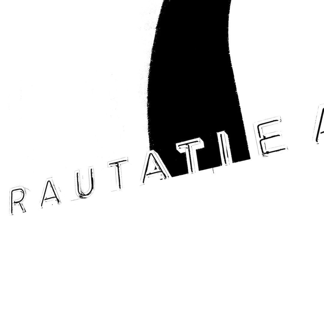 abstract black and white image letterforms