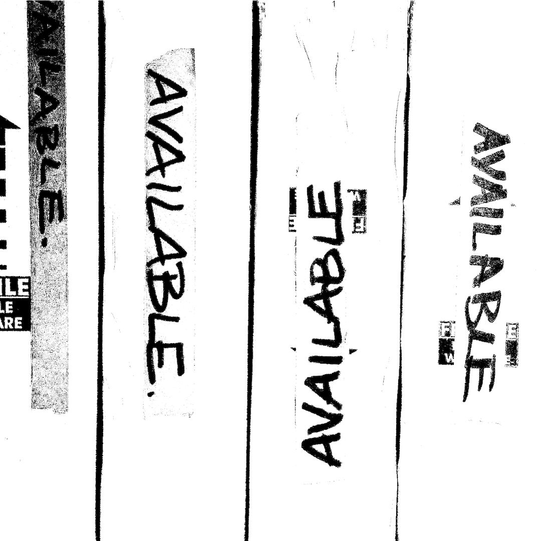 abstract black and white image letterforms