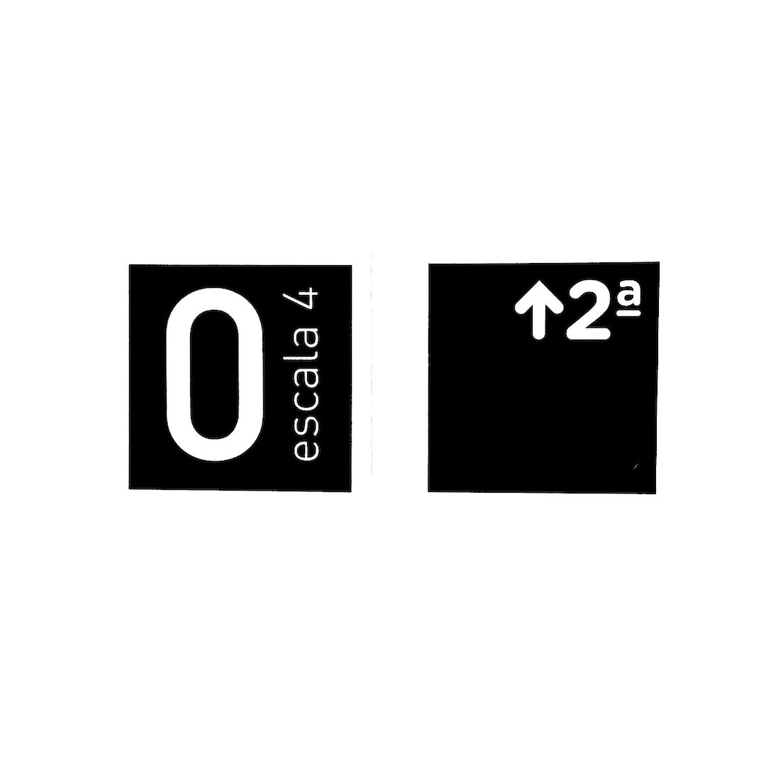 abstract black and white image letterforms