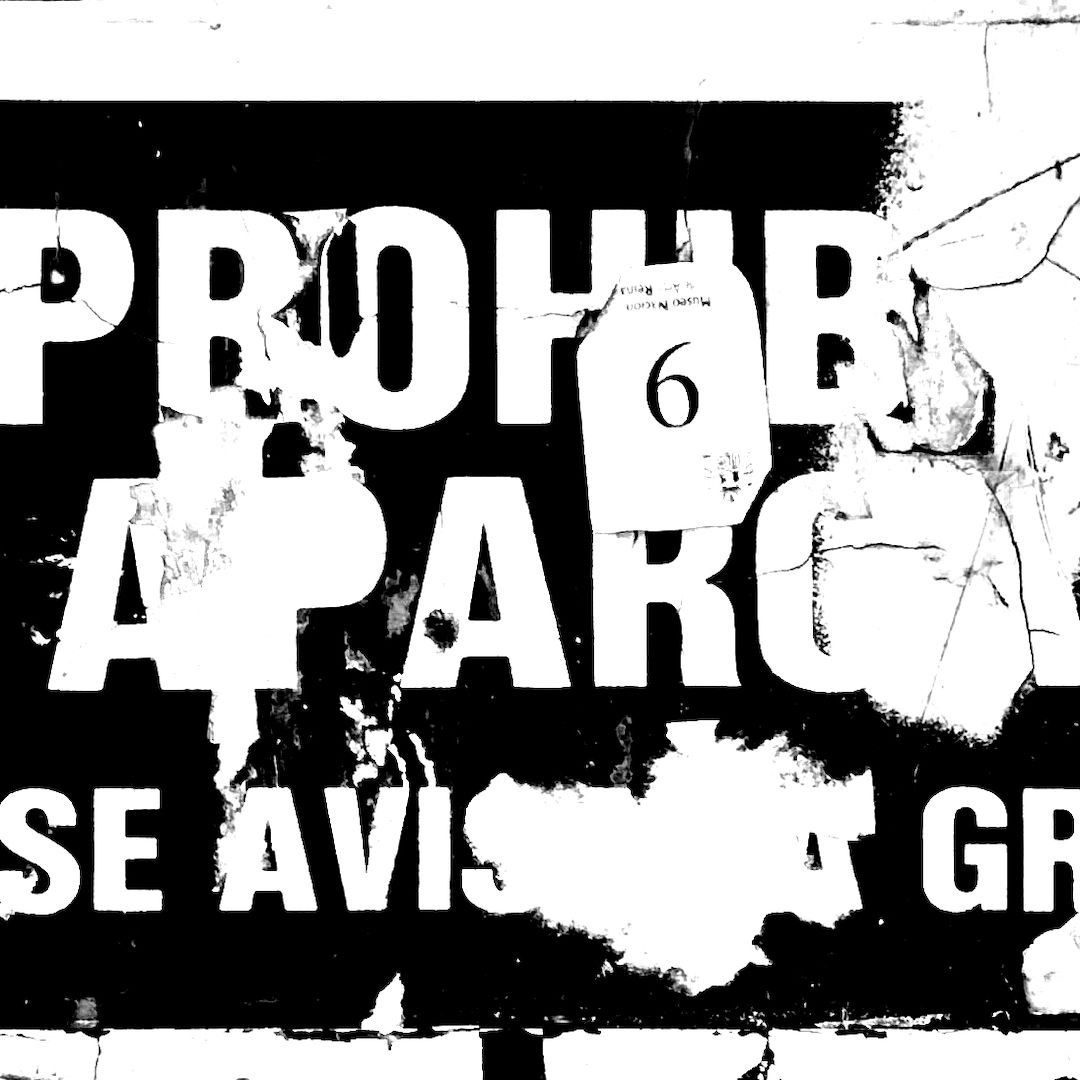 abstract black and white image letterforms