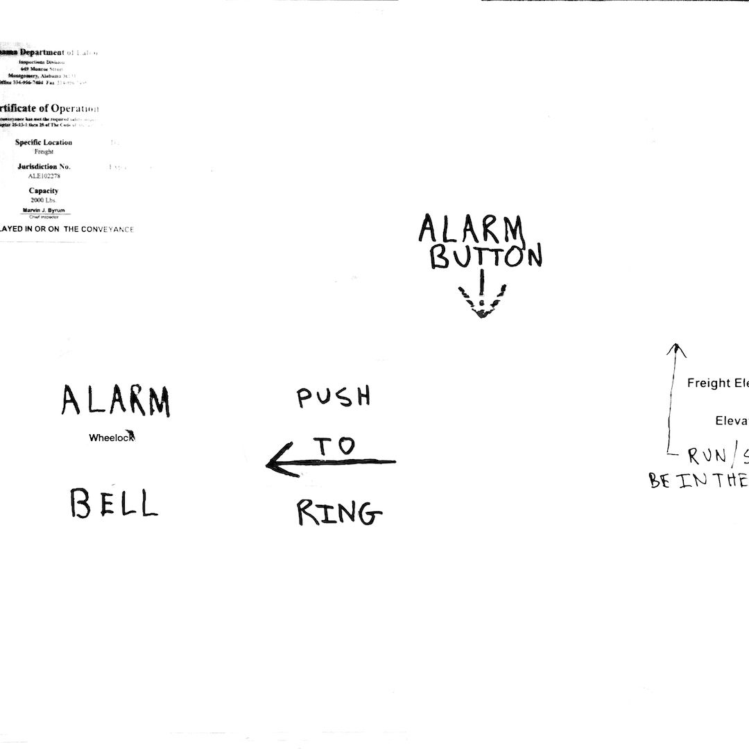 abstract black and white image letterforms