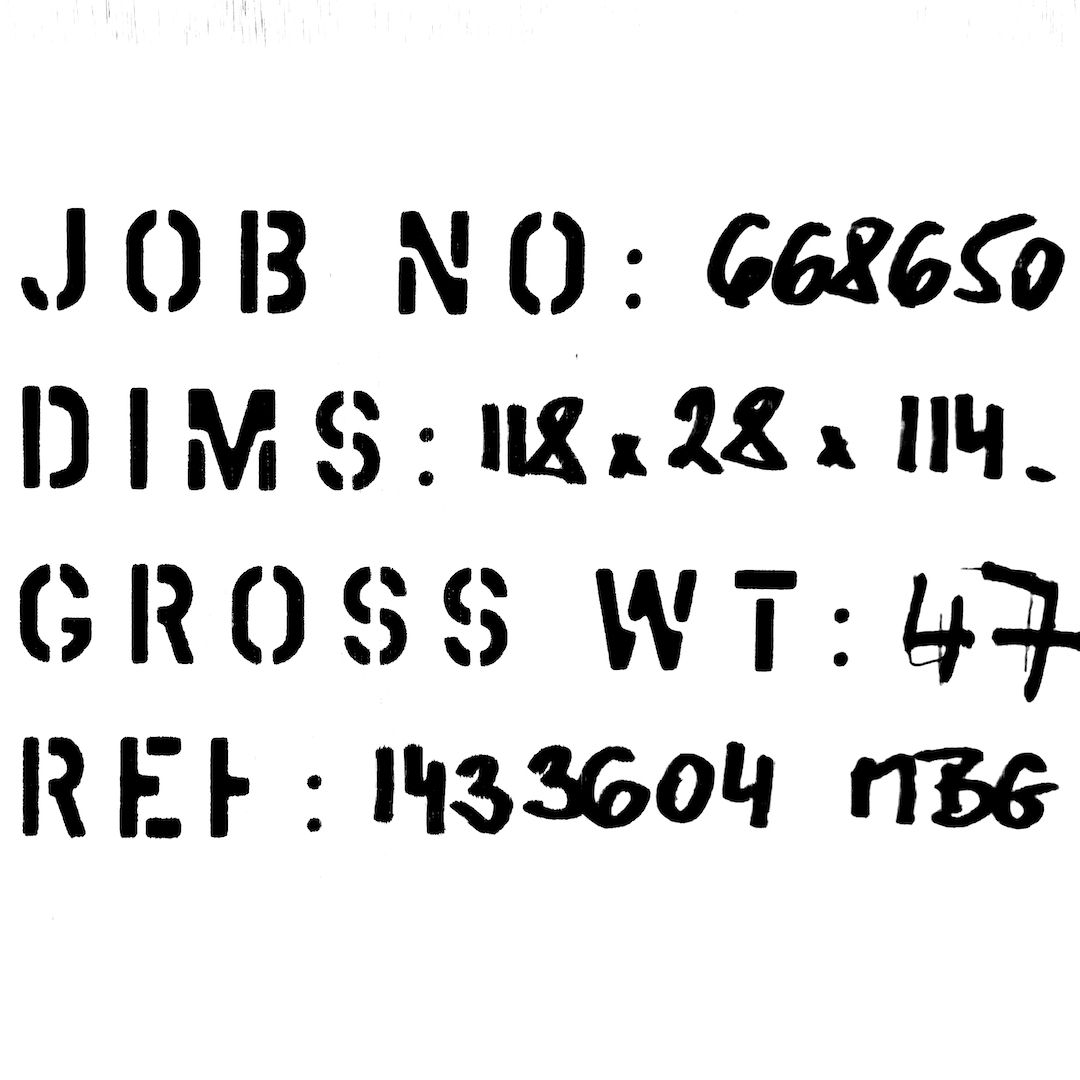 abstract black and white image letterforms