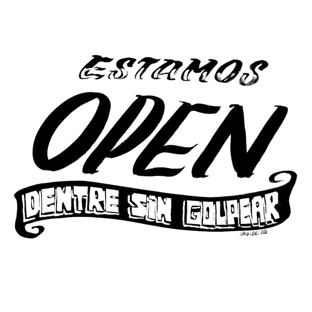 abstract black and white image letterforms