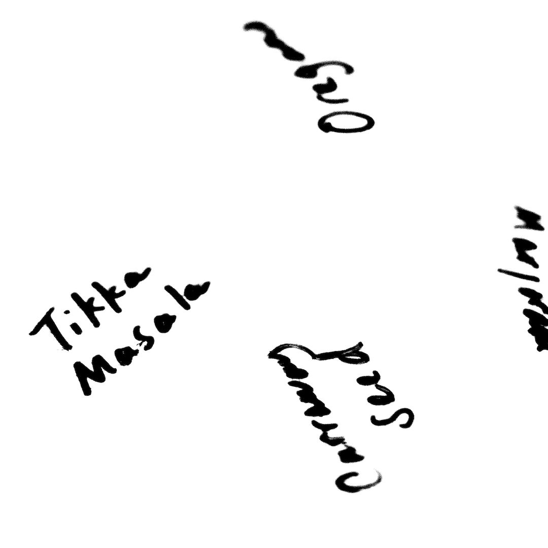 abstract black and white image letterforms