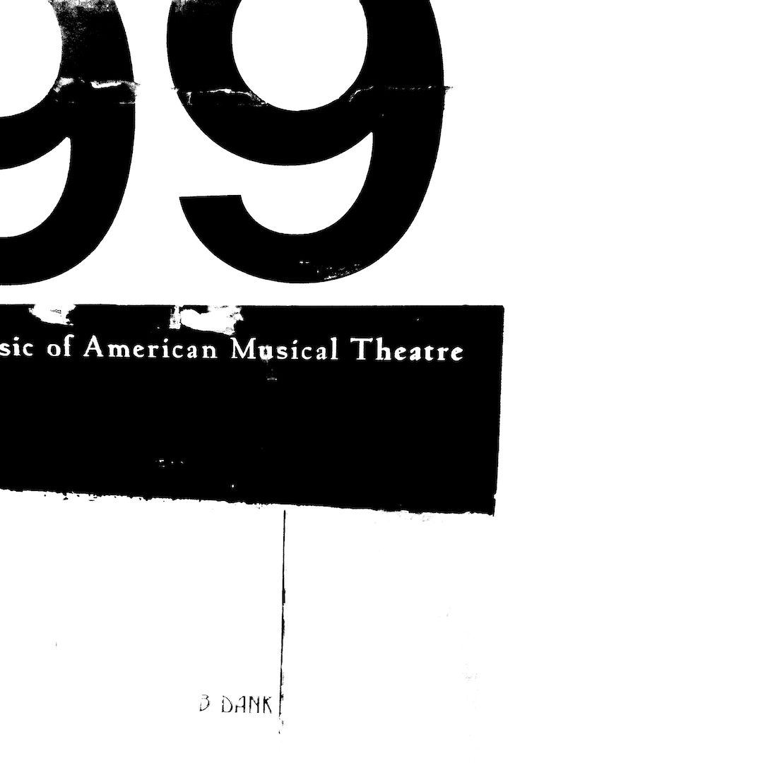 abstract black and white image letterforms