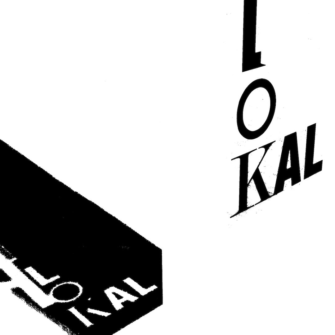 abstract black and white image letterforms