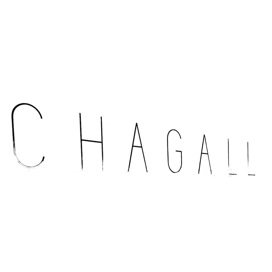 abstract black and white image letterforms