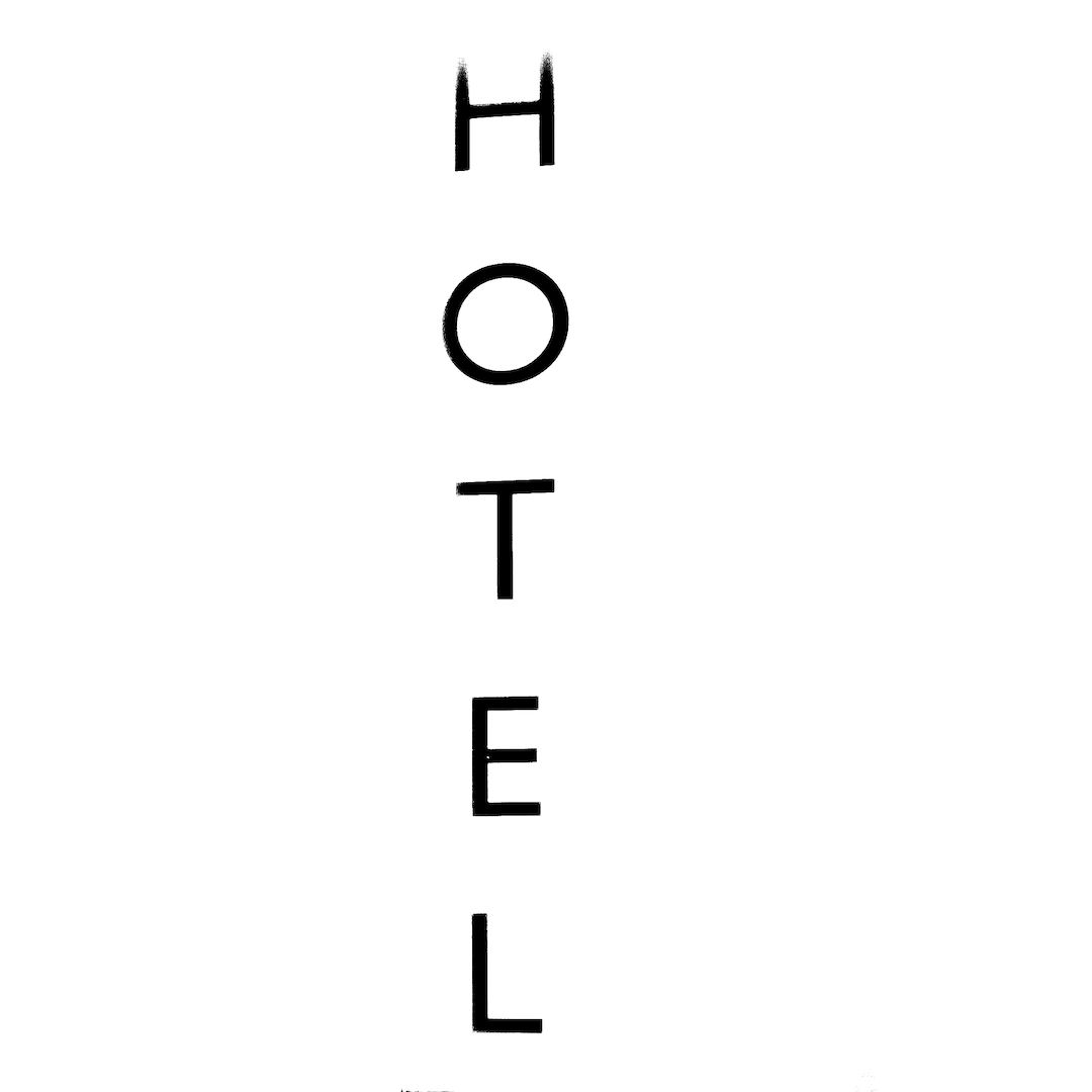 abstract black and white image letterforms