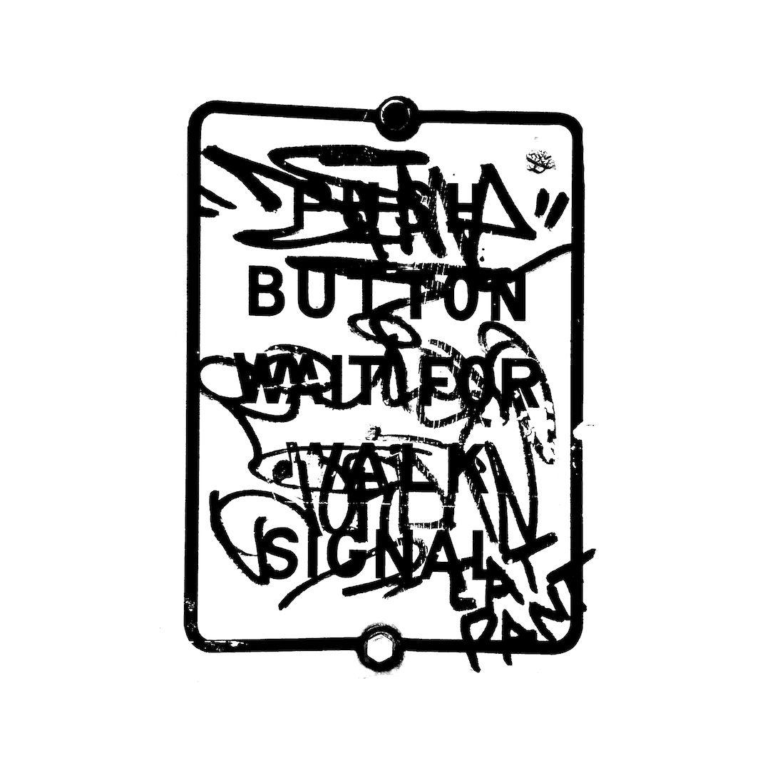 abstract black and white image letterforms